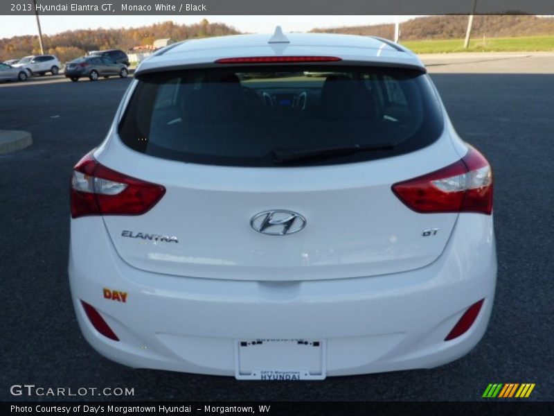 Monaco White / Black 2013 Hyundai Elantra GT