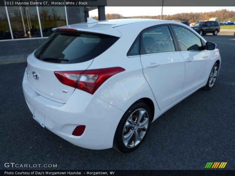 Monaco White / Black 2013 Hyundai Elantra GT