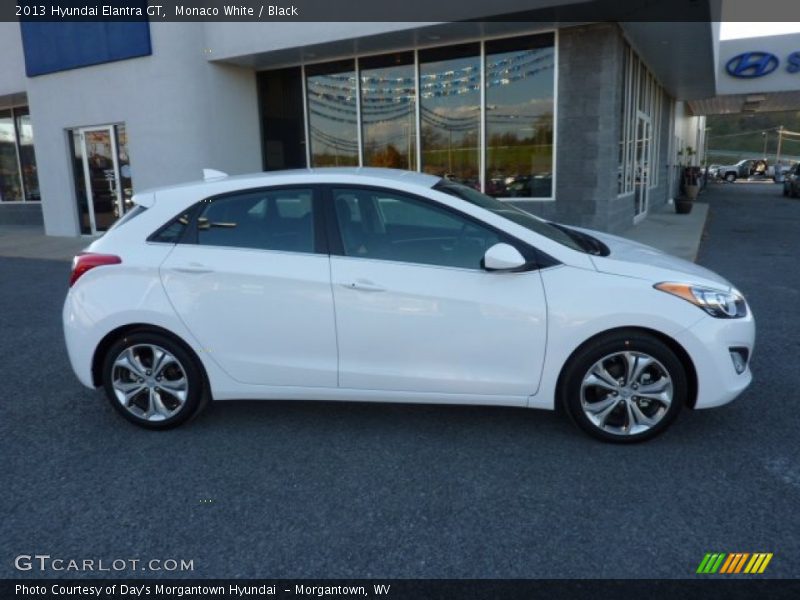 Monaco White / Black 2013 Hyundai Elantra GT