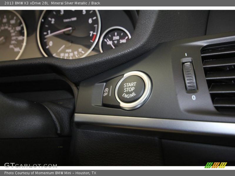 Mineral Silver Metallic / Black 2013 BMW X3 xDrive 28i