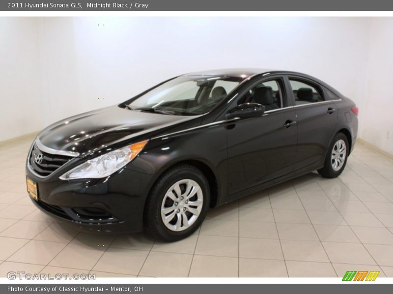 Midnight Black / Gray 2011 Hyundai Sonata GLS
