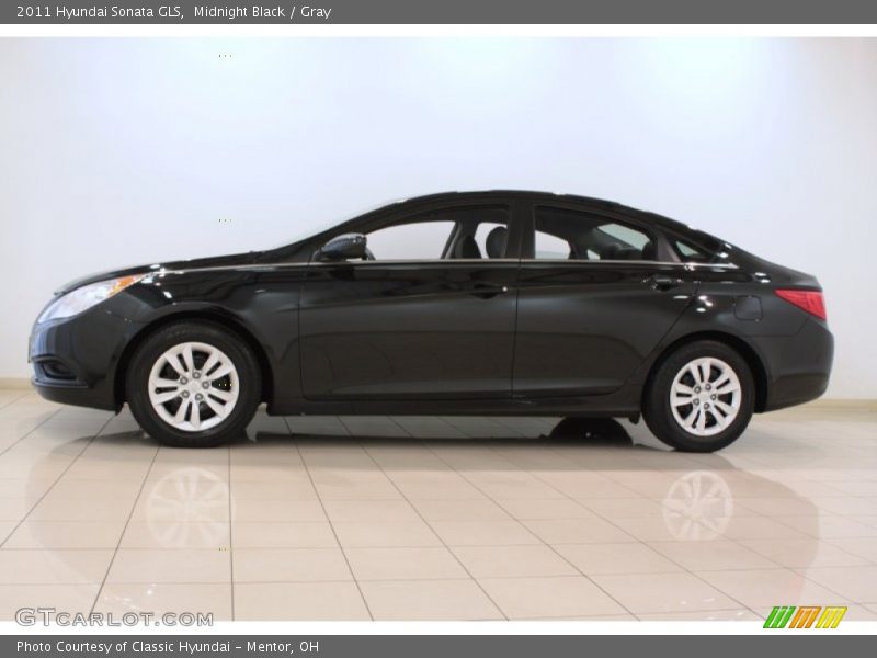 Midnight Black / Gray 2011 Hyundai Sonata GLS