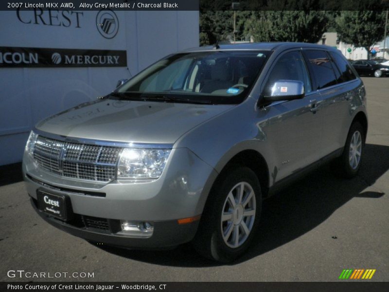 Alloy Grey Metallic / Charcoal Black 2007 Lincoln MKX AWD