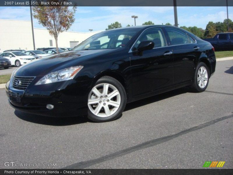 Black Onyx / Black 2007 Lexus ES 350