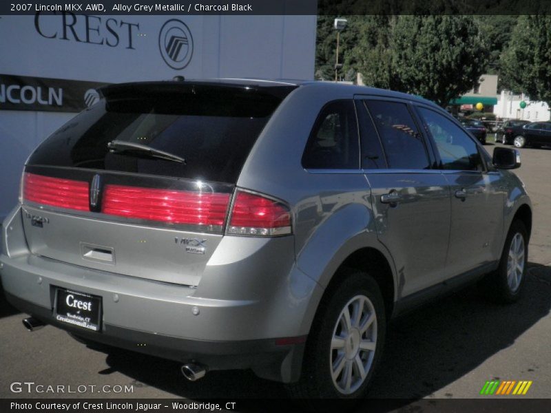 Alloy Grey Metallic / Charcoal Black 2007 Lincoln MKX AWD