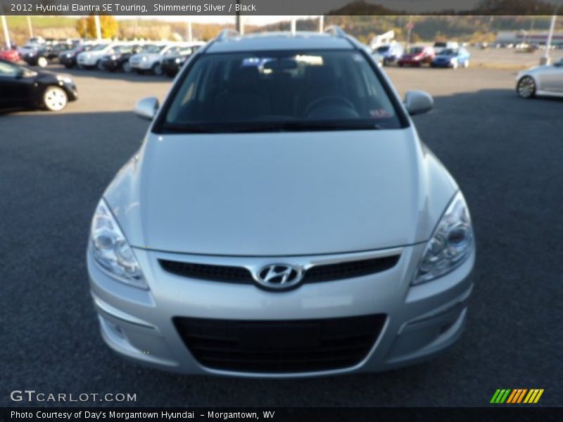 Shimmering Silver / Black 2012 Hyundai Elantra SE Touring