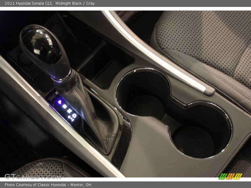 Midnight Black / Gray 2011 Hyundai Sonata GLS