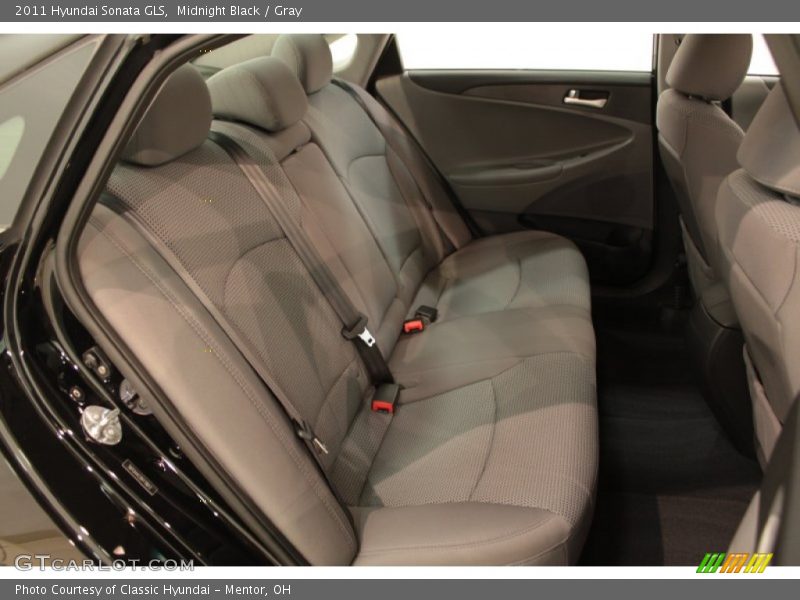 Midnight Black / Gray 2011 Hyundai Sonata GLS