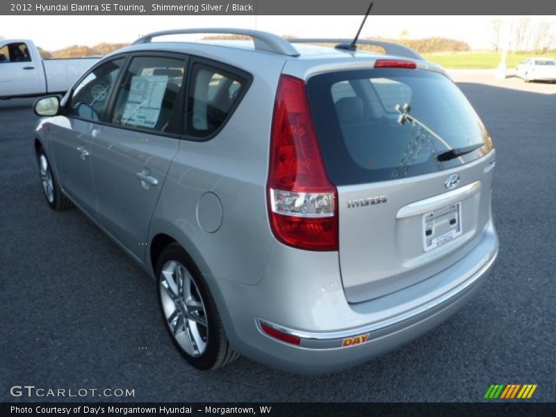 Shimmering Silver / Black 2012 Hyundai Elantra SE Touring