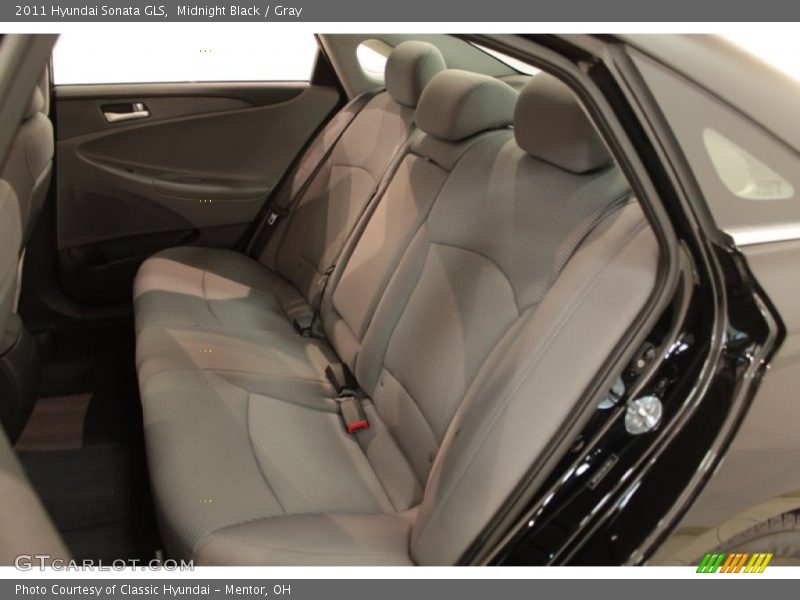 Midnight Black / Gray 2011 Hyundai Sonata GLS