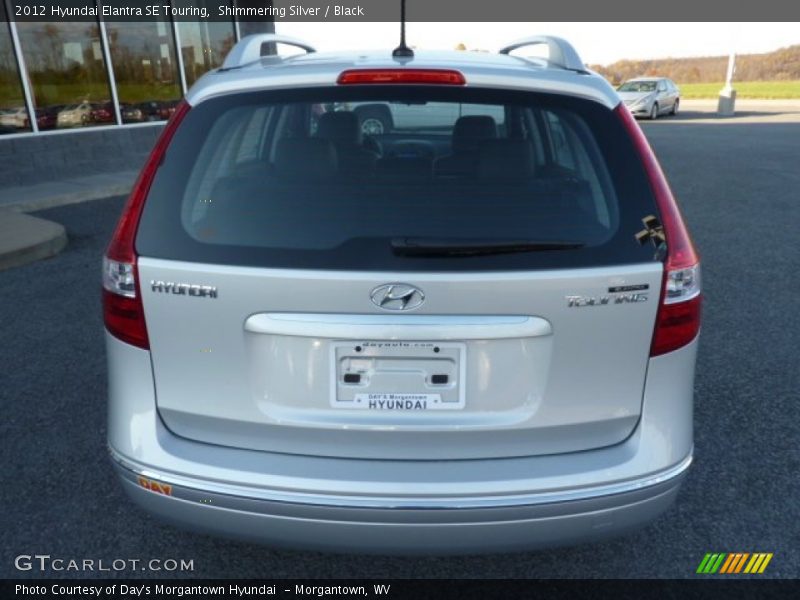 Shimmering Silver / Black 2012 Hyundai Elantra SE Touring