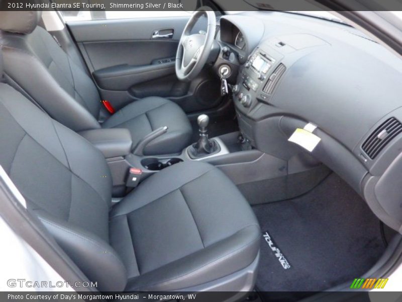 Shimmering Silver / Black 2012 Hyundai Elantra SE Touring