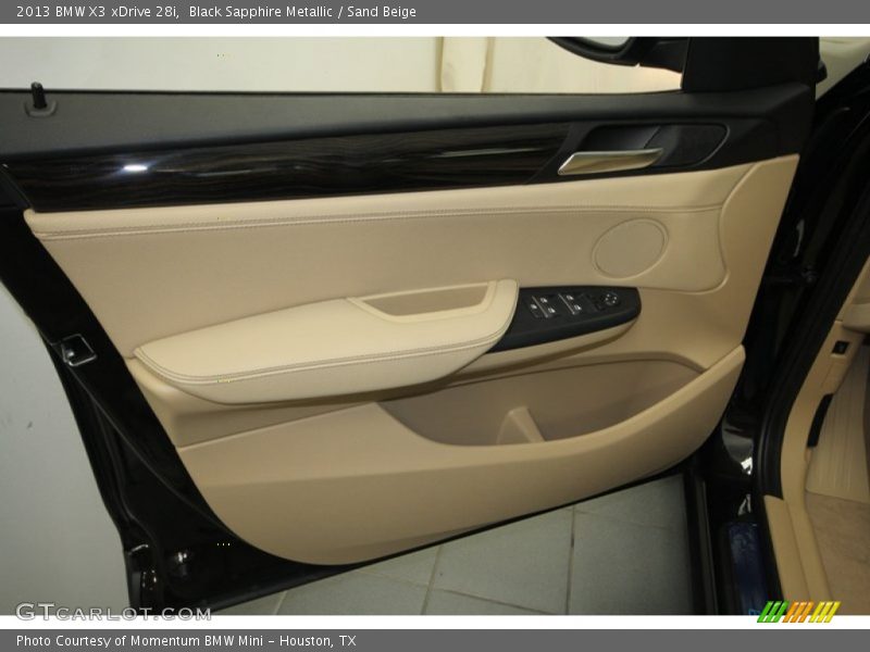 Black Sapphire Metallic / Sand Beige 2013 BMW X3 xDrive 28i