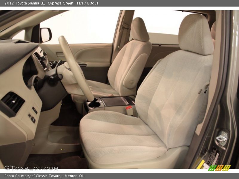 Cypress Green Pearl / Bisque 2012 Toyota Sienna LE