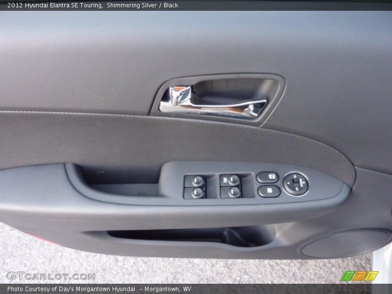 Shimmering Silver / Black 2012 Hyundai Elantra SE Touring