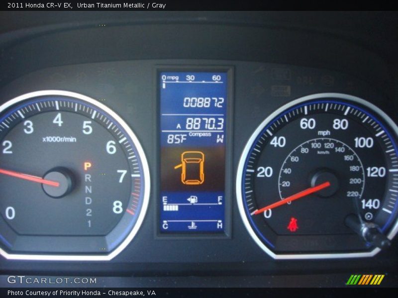 Urban Titanium Metallic / Gray 2011 Honda CR-V EX