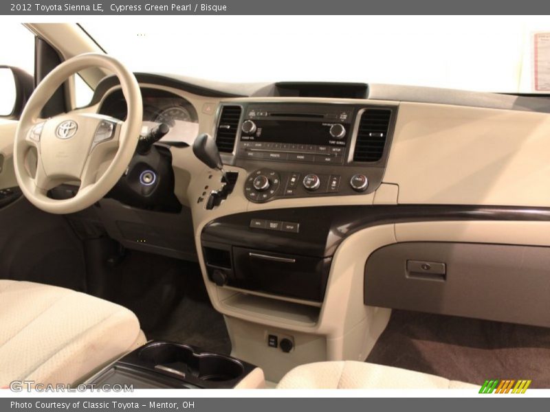 Cypress Green Pearl / Bisque 2012 Toyota Sienna LE