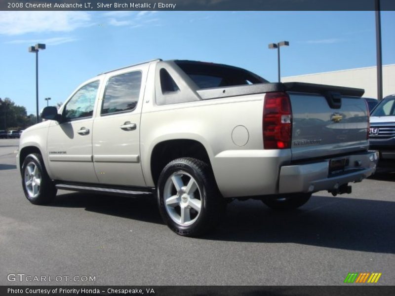 Silver Birch Metallic / Ebony 2008 Chevrolet Avalanche LT
