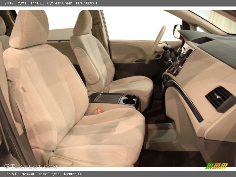 Cypress Green Pearl / Bisque 2012 Toyota Sienna LE