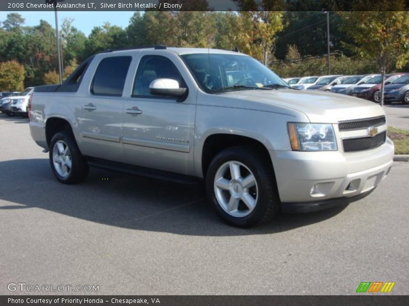 Silver Birch Metallic / Ebony 2008 Chevrolet Avalanche LT