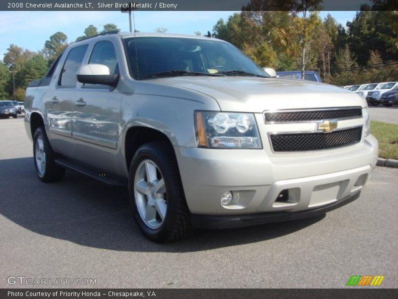 Silver Birch Metallic / Ebony 2008 Chevrolet Avalanche LT