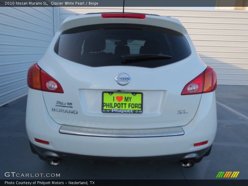 Glacier White Pearl / Beige 2010 Nissan Murano SL