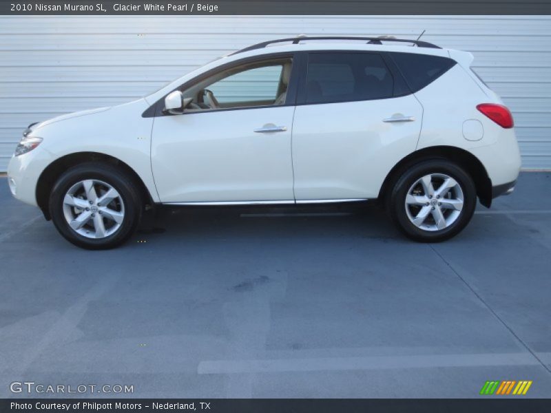 Glacier White Pearl / Beige 2010 Nissan Murano SL
