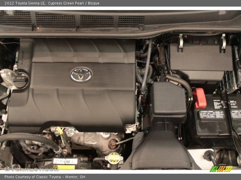 Cypress Green Pearl / Bisque 2012 Toyota Sienna LE