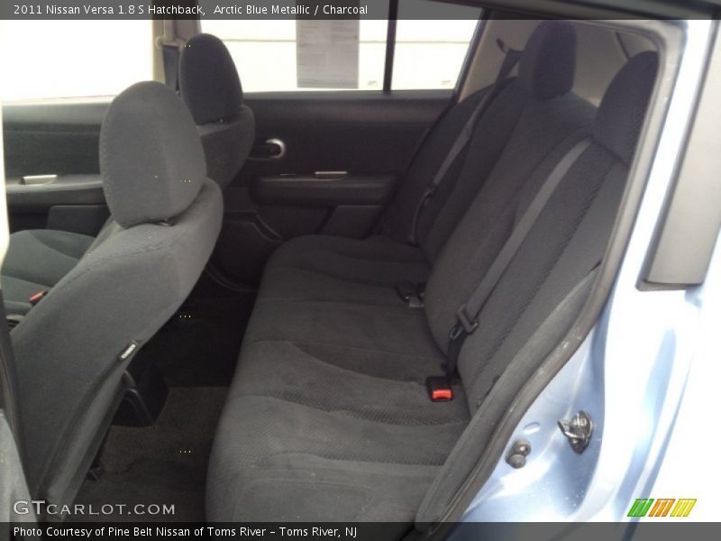Arctic Blue Metallic / Charcoal 2011 Nissan Versa 1.8 S Hatchback