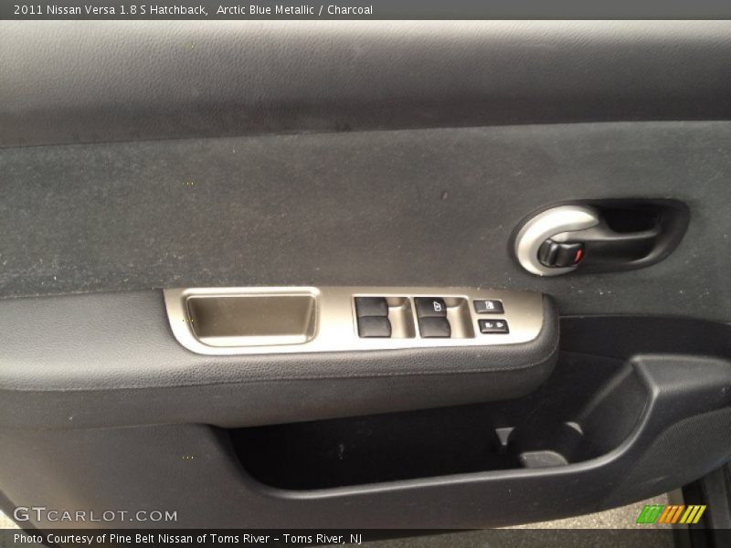 Arctic Blue Metallic / Charcoal 2011 Nissan Versa 1.8 S Hatchback