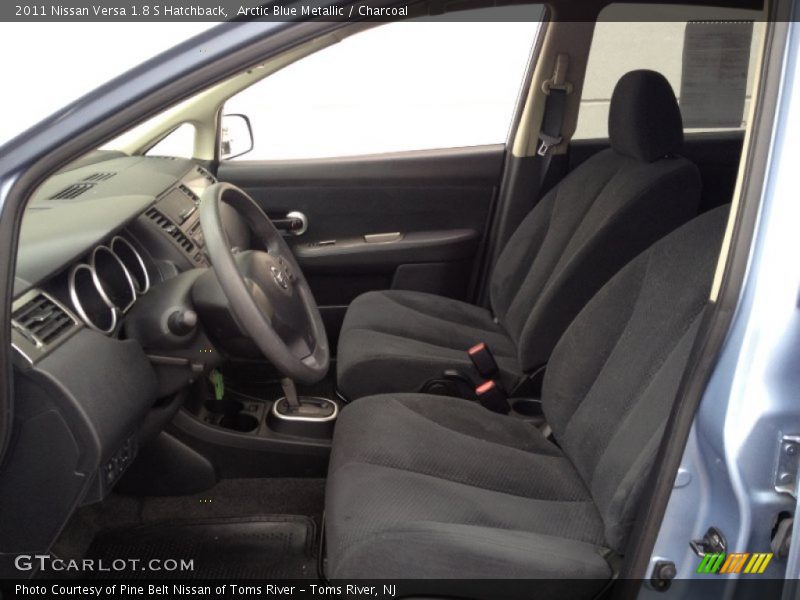  2011 Versa 1.8 S Hatchback Charcoal Interior