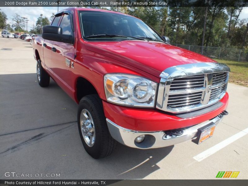 Flame Red / Medium Slate Gray 2008 Dodge Ram 2500 Lone Star Edition Quad Cab 4x4