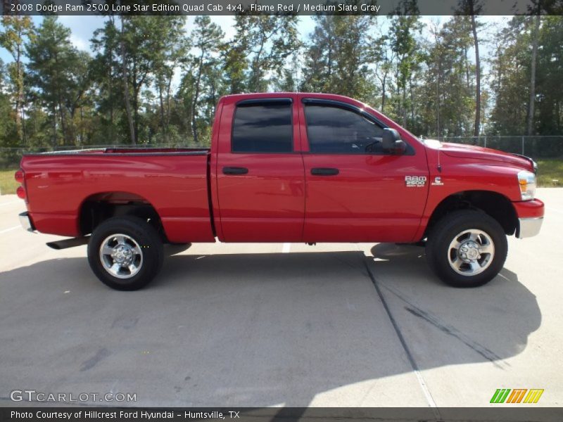 Flame Red / Medium Slate Gray 2008 Dodge Ram 2500 Lone Star Edition Quad Cab 4x4