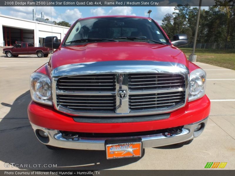 Flame Red / Medium Slate Gray 2008 Dodge Ram 2500 Lone Star Edition Quad Cab 4x4
