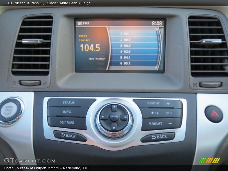 Glacier White Pearl / Beige 2010 Nissan Murano SL