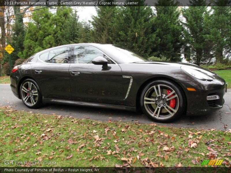 Carbon Grey Metallic / Cognac Natural Leather 2011 Porsche Panamera Turbo