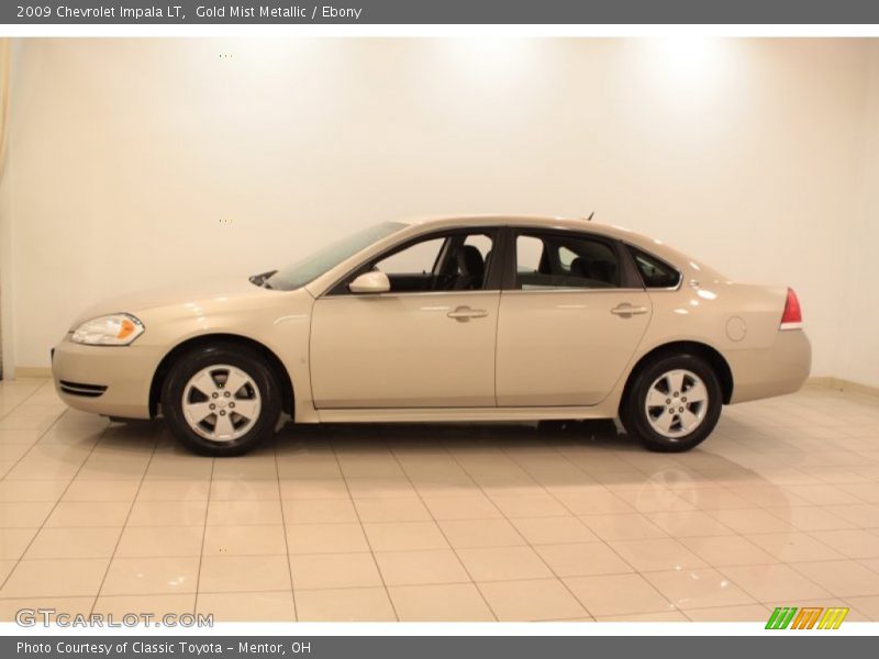 Gold Mist Metallic / Ebony 2009 Chevrolet Impala LT