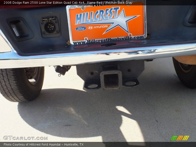 Flame Red / Medium Slate Gray 2008 Dodge Ram 2500 Lone Star Edition Quad Cab 4x4