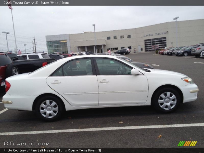 Super White / Stone 2003 Toyota Camry LE