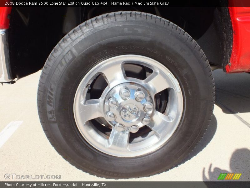 Flame Red / Medium Slate Gray 2008 Dodge Ram 2500 Lone Star Edition Quad Cab 4x4