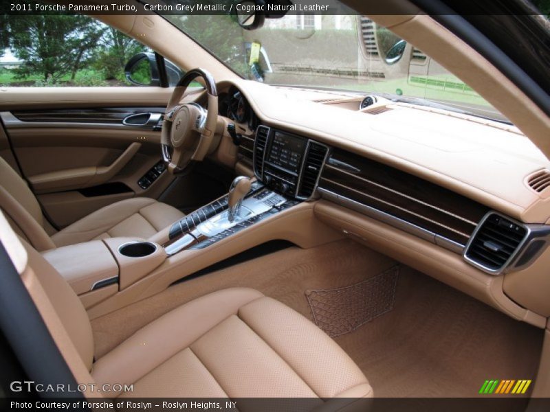 Carbon Grey Metallic / Cognac Natural Leather 2011 Porsche Panamera Turbo