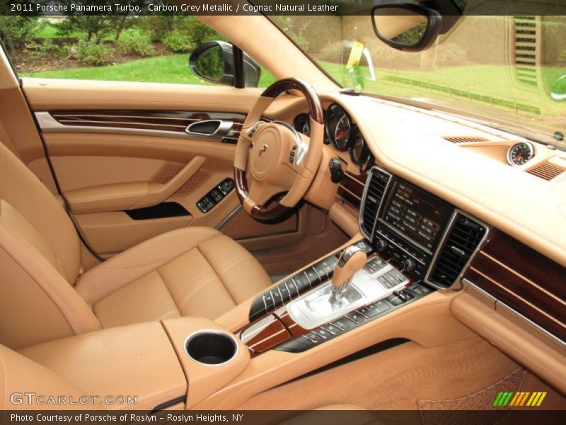 Carbon Grey Metallic / Cognac Natural Leather 2011 Porsche Panamera Turbo