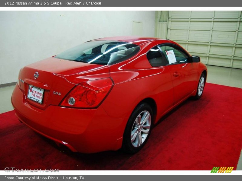 Red Alert / Charcoal 2012 Nissan Altima 2.5 S Coupe