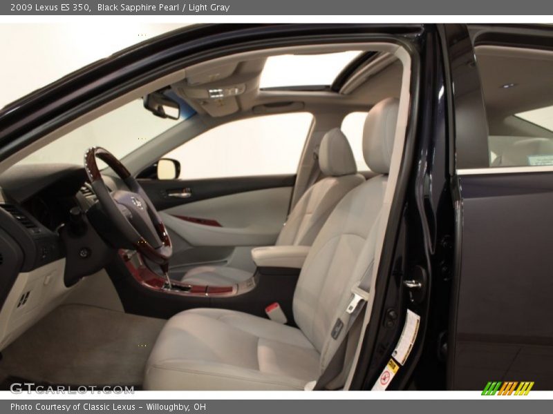 Black Sapphire Pearl / Light Gray 2009 Lexus ES 350