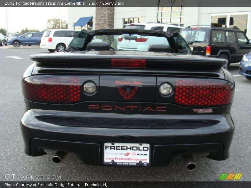 Black / Ebony Black 2002 Pontiac Firebird Trans Am Convertible