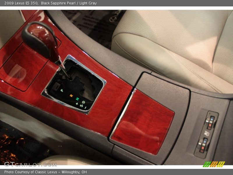 Black Sapphire Pearl / Light Gray 2009 Lexus ES 350