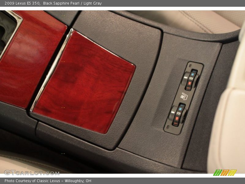 Black Sapphire Pearl / Light Gray 2009 Lexus ES 350