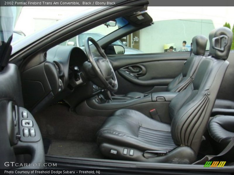  2002 Firebird Trans Am Convertible Ebony Black Interior