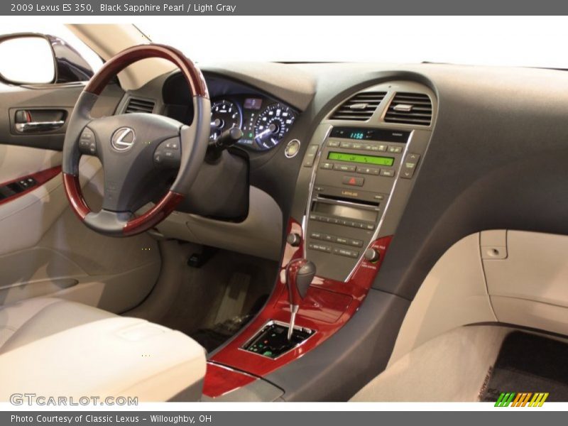Black Sapphire Pearl / Light Gray 2009 Lexus ES 350