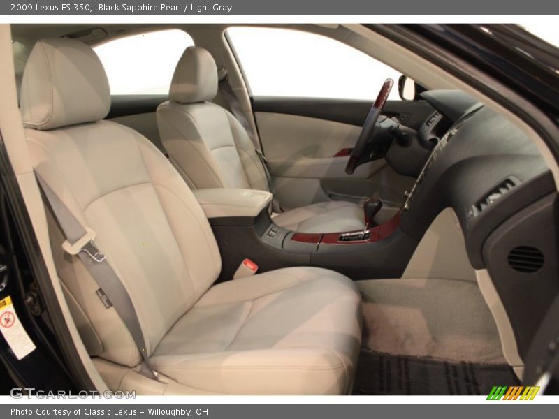 Black Sapphire Pearl / Light Gray 2009 Lexus ES 350